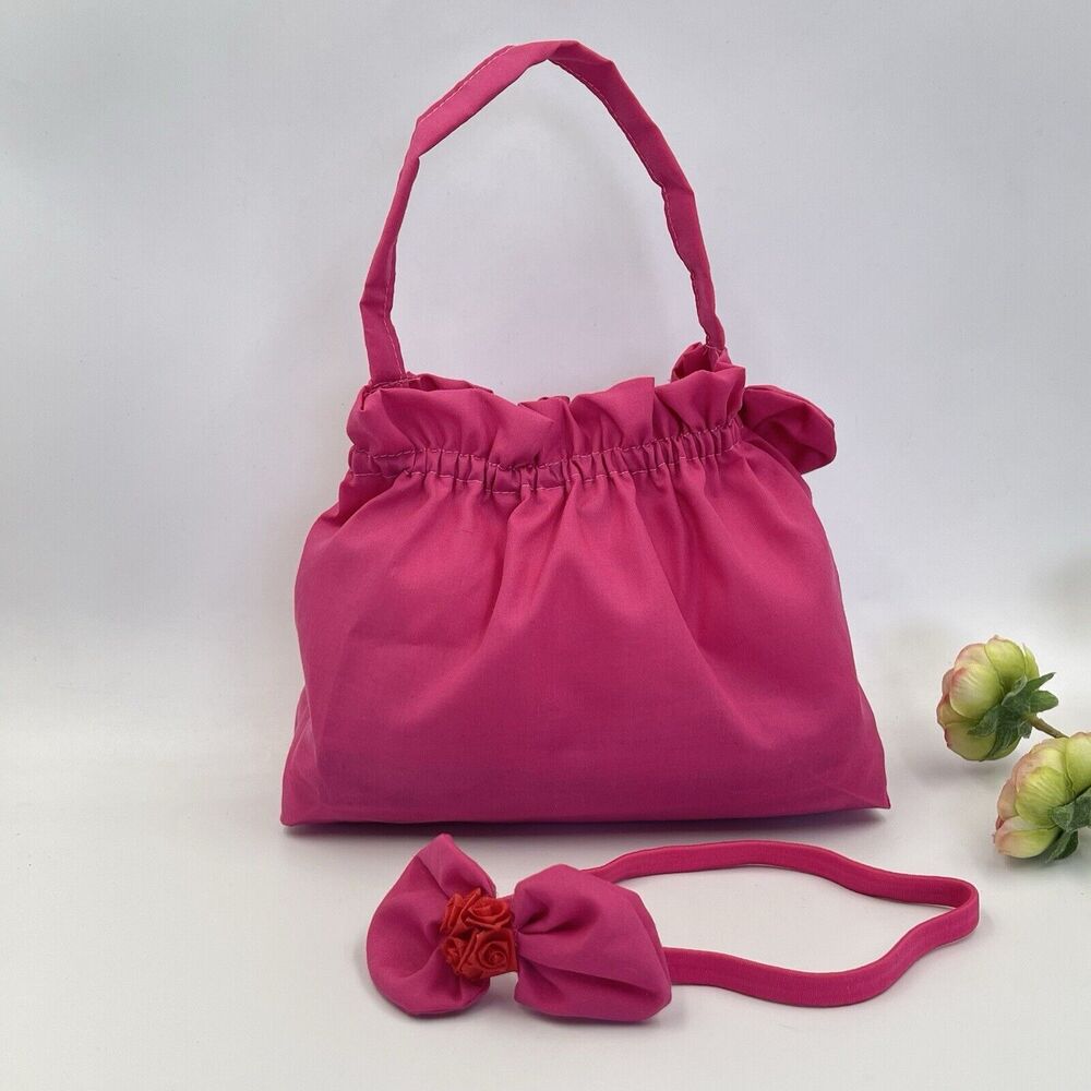 Girls Accessories Pink Purse Bag & Headband Set With Bow - Picture 8 of 15